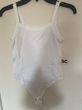 Women s White Tops Tank Bodysuit size XS