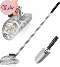 Long Handle Sand Scoop with Shovel for Metal Detecting, Metal Detector at Beach,