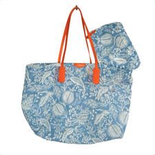 Rifle Paper Co Pomegranate Mesh Beach Tote Zip Pouch Resort Tropical Vacation