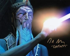 8x10 Star Wars Clone Wars Lloyd Sherr The Father Signed Autograph COA