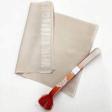 7634 Japanese Kimono Accessory Vintage Obiage and Obijime 2-piece Set Silk