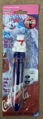 1997 Coca Cola Coke 10 Color Ball Pen Polar Bear Cub