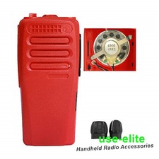 Red Replacement Housing Case Front Cover With Speaker For CP200D Radio