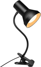 Desk Lamp Eye-Caring Table Lamps, 360 Rotation Gooseneck Clip on Lamp, Portable