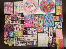 Vintage Sticker  Stationery Lot 80s 90s Lisa Frank Looney Tunes Hallmark Bundle