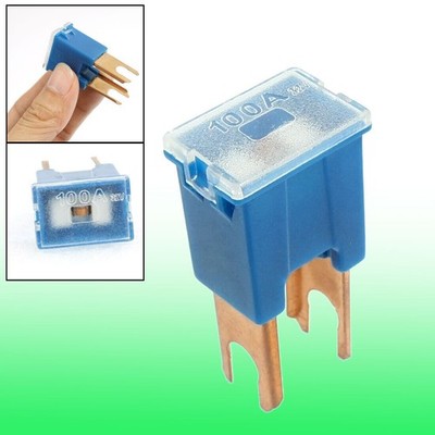 DC 32V 100A Blue PAL Pacific Type Male Slow Blow Fuse for Car Auto