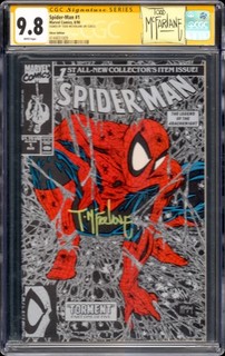 Todd McFarlane Signed Spider Man #1 Marvel Comics Silver Edition AUTO CGC 9.8