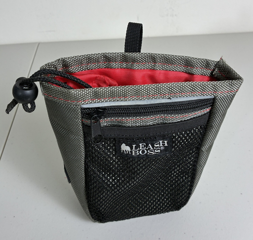 Leash Boss Belt Clip Dog Training Treat Pouch with Poop Bag Dispenser ...