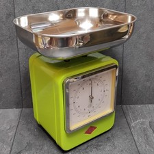 Bilancia da cucina Wesco con orologio Wesco stile retrò verde verde lime verde lime fino a 4 kg