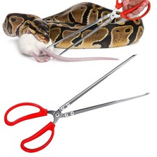 Snake Feeding Tongs,15 Inch Reptile Tongs,Extra Long Large 1PCS, Red