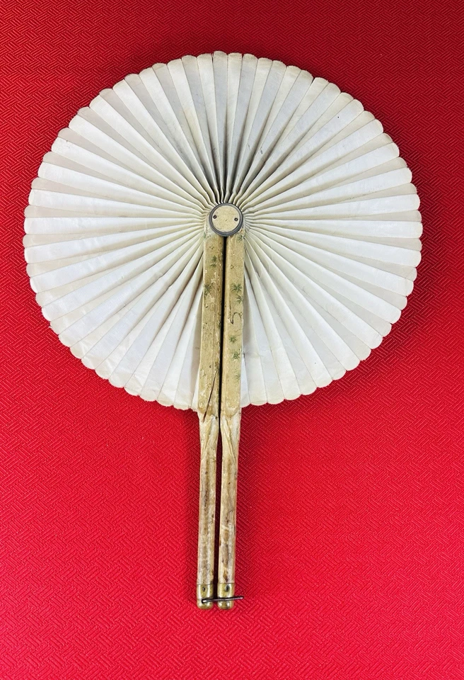 ALMIRANTE GEORGE DEWEY 1898 Español - Guerra Americana Abanico de Mano Tela Engrasada ***RARO*** Foto 2 de 4