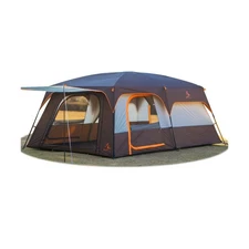 KTT Extra Large Tent 10-12-14 Person(Style-B),Family Cabin Tents,2 Rooms,3 Do...