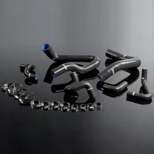 Silicone Radiator Black Hose Kit Fit For 1986-1993 Ford Mustang GT LX Cobra 5.0