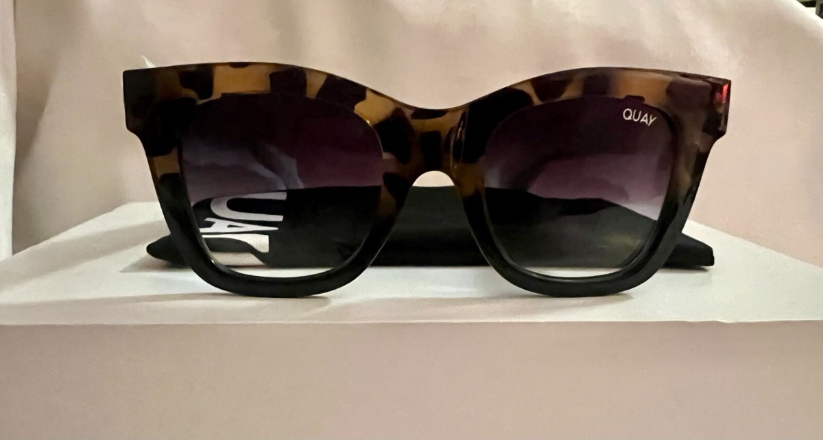 Quay POLARIZED After Hours 51 mm Sunglasses Tortoise black With Black Fade Lens AFTER PARTY Oversized Square Lens Sunglasses – QUAY main image 3