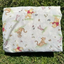 Y2K Winnie The Pooh & Friends Crown Crafts Fitted Crib Sheet Tigger Piglet GUC