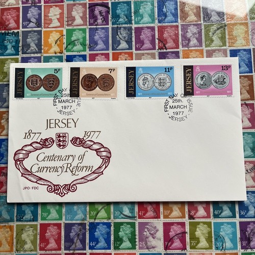 10 DIFFERNT UNADDRESSED JERSEY FIRST DAY STAMP COVERS FROM 1977,1978. Pack C - Picture 5 of 11