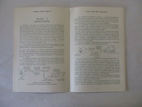 GENERAL RADIO CO. TYPE 1215-B UNIT OSCILLATOR OPERATING INSTRUCTIONS MANUAL - Picture 3 of 5