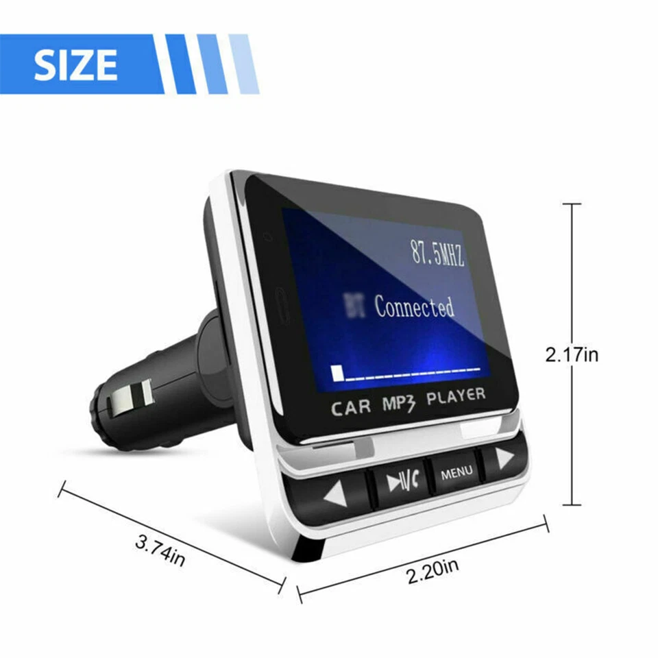 Bluetooth Wireless FM Transmitter Car MP3 Player Radio Adapter Kit USB Charger* - Image 2 of 4