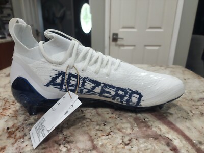 Adidas Adizero Primeknit White/Navy Blue Football Cleats Men's
