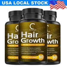 3 BOTTLES DHT BLOCKER HERBAL HAIR FAST GROWTH PILLS PREVENT ANTI LOSS STIMULATE