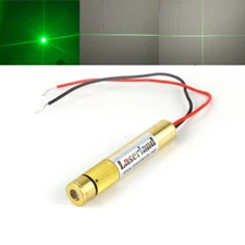Focusable 532nm Green Dot Line Cross Laser Module 30mW