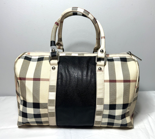 Bolso de boliche vintage de cuero vegano Burberry Barrel - Imagen 3 de 24
