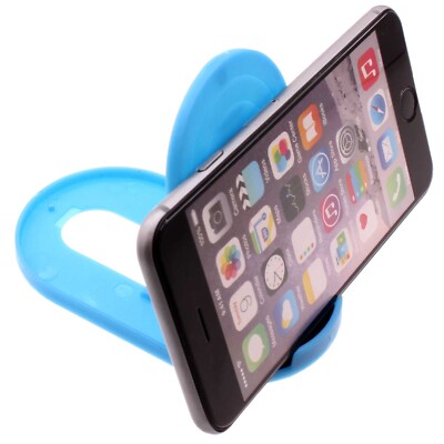 Blue Fold-up Stand Holder Travel Desktop Cradle Dock Folding for Cell Phones