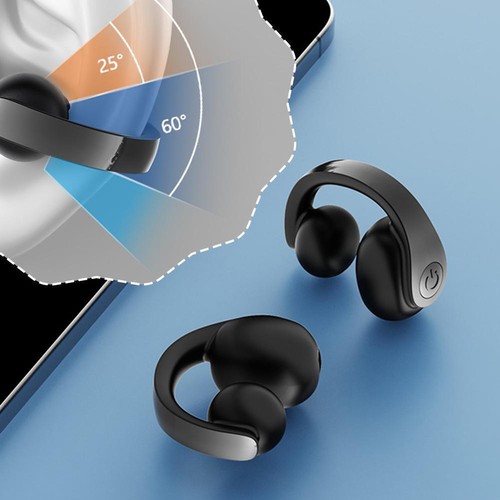 Wireless Headphone Earphones Clip On Bluetooth 5.4 Ear New Earbuds Open D0J5 - Zdjęcie 13 z 19