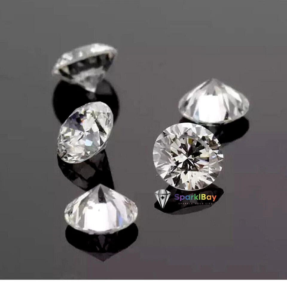 Loose Lot lab Grown CVD Diamond 4.5 mm Round D F- IF GIE Certified Diamond - Image 2 of 4