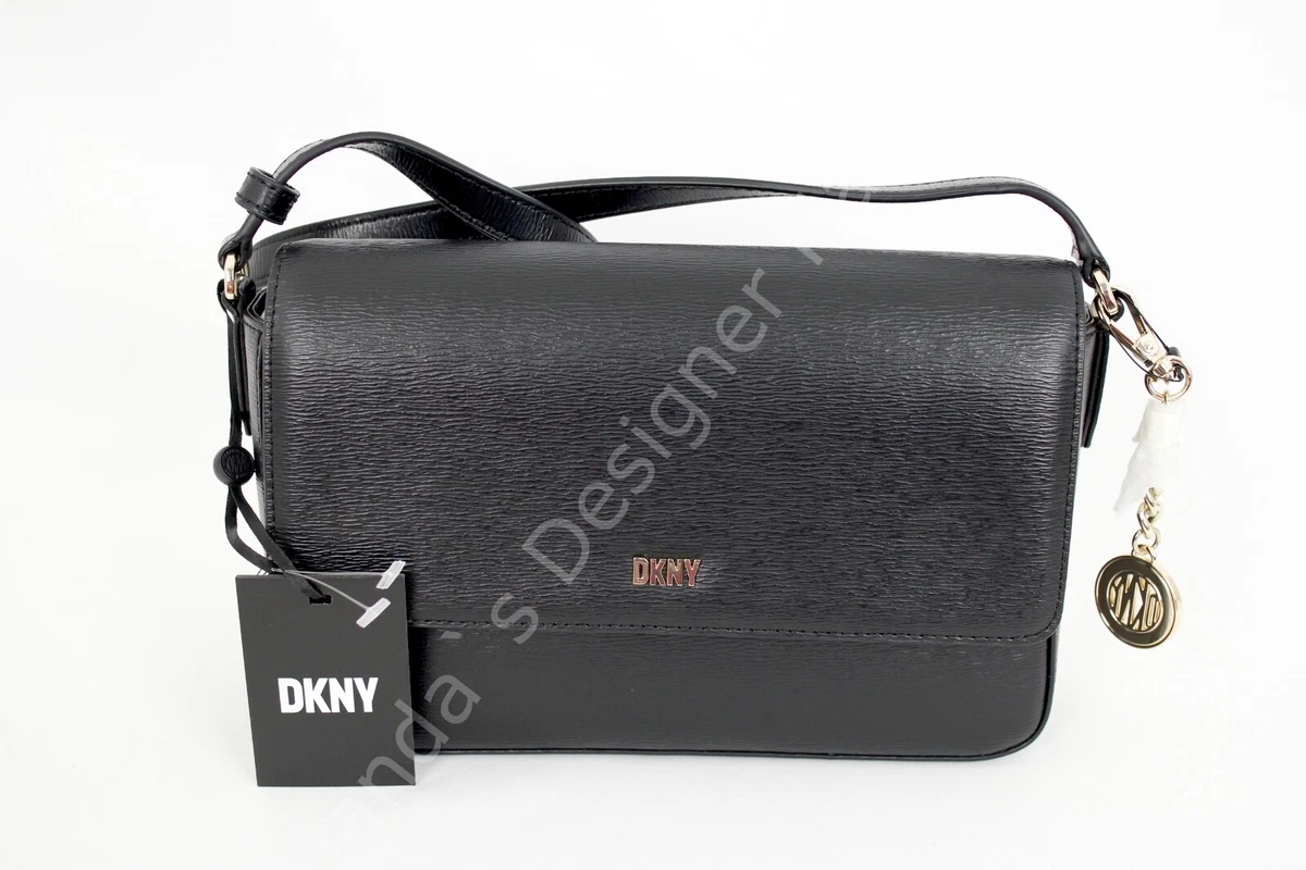 Dkny Bryant Leather Crossbody Bag - Black