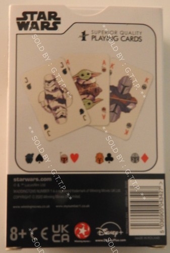 STAR WARS - THE MANDALORIAN NAIPES - WADDINGTONS NO.1 - P&P GRATIS REINO UNIDO - Imagen 5 de 5