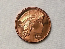 Daniel Carr - 2008 UNA 1 AMERO - Winged Liberty Head - Copper Proof-like Finish