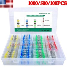 1000/100PCS Waterproof Heat Shrink Wire Connectors Terminals Solder Sleeve Seal