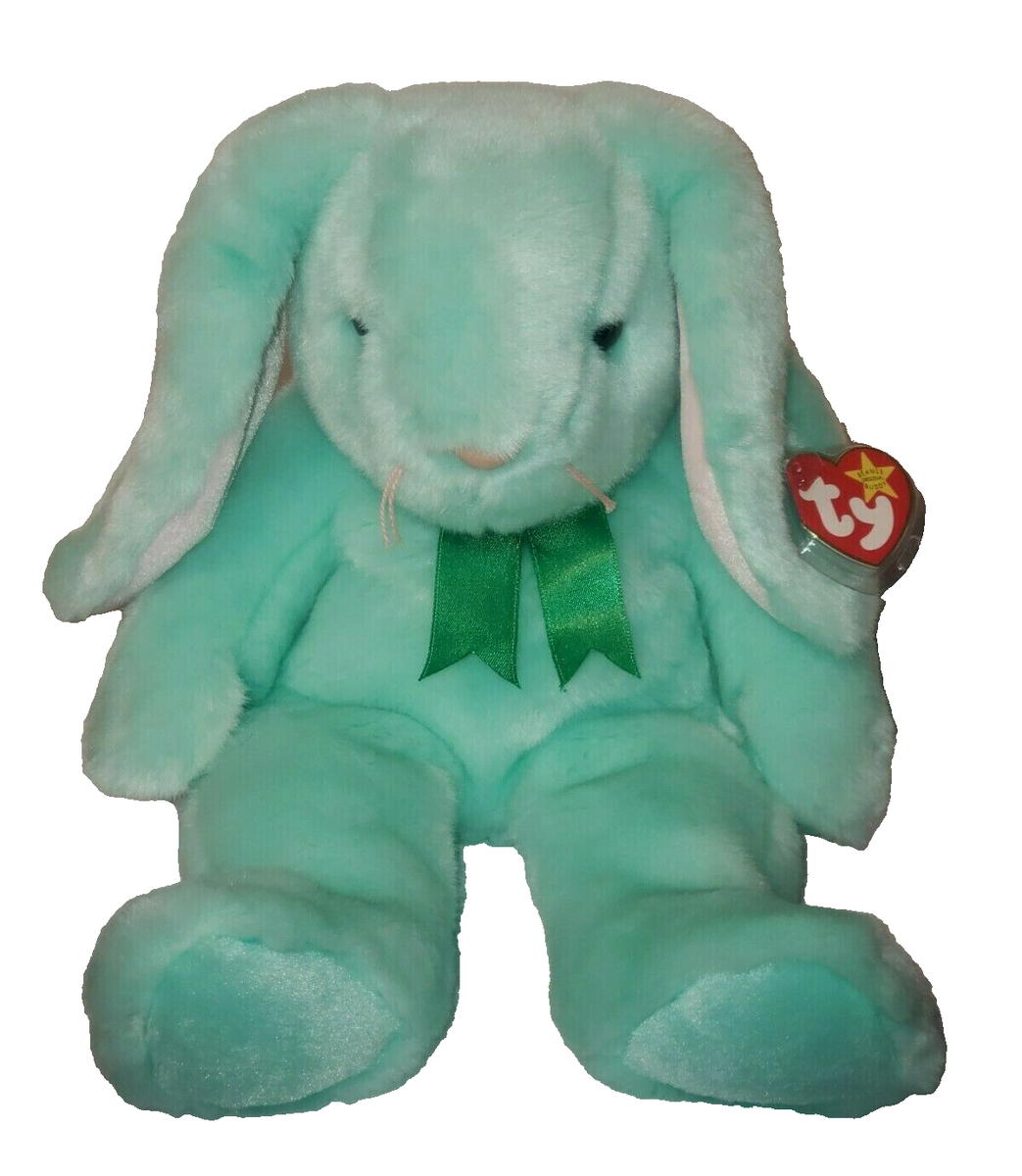 Ty Large Plush Beanie Buddy HIPPITY the Green Bunny 14