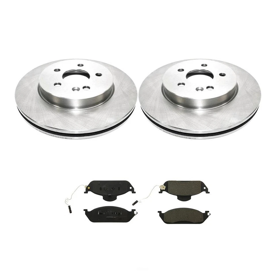 Rotores de freno delanteros y pastillas de freno de cerámica para Mercedes-Benz ML320 1998-2002 Foto 2 de 4