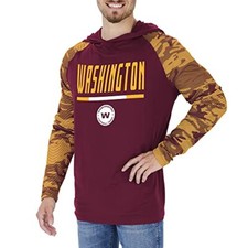 Zubaz Washington Football Team NFL Men's Lightweight Hoodie w/ Team Camo Sleeves