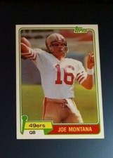 1981 Topps Joe Montana Rookie Card #216 in mint condition (see scan)
