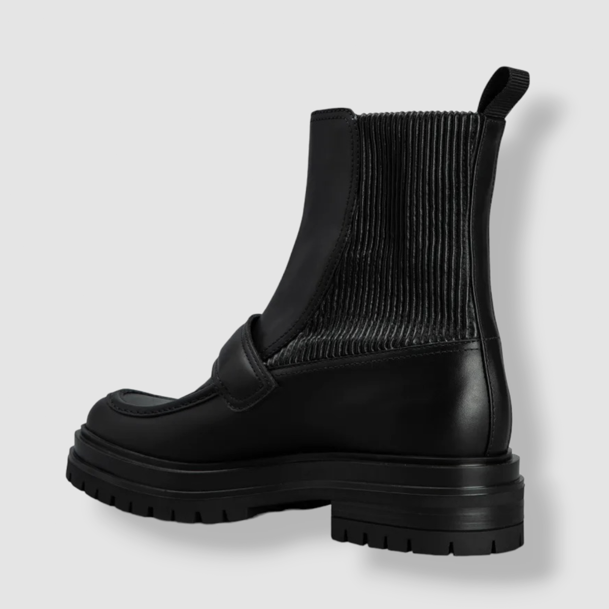 【関税込み】Gianvito Rossi ブラック Berck ブーツ $1195 Gianvito Rossi Women's Black Berck Loafer Bootie Boot