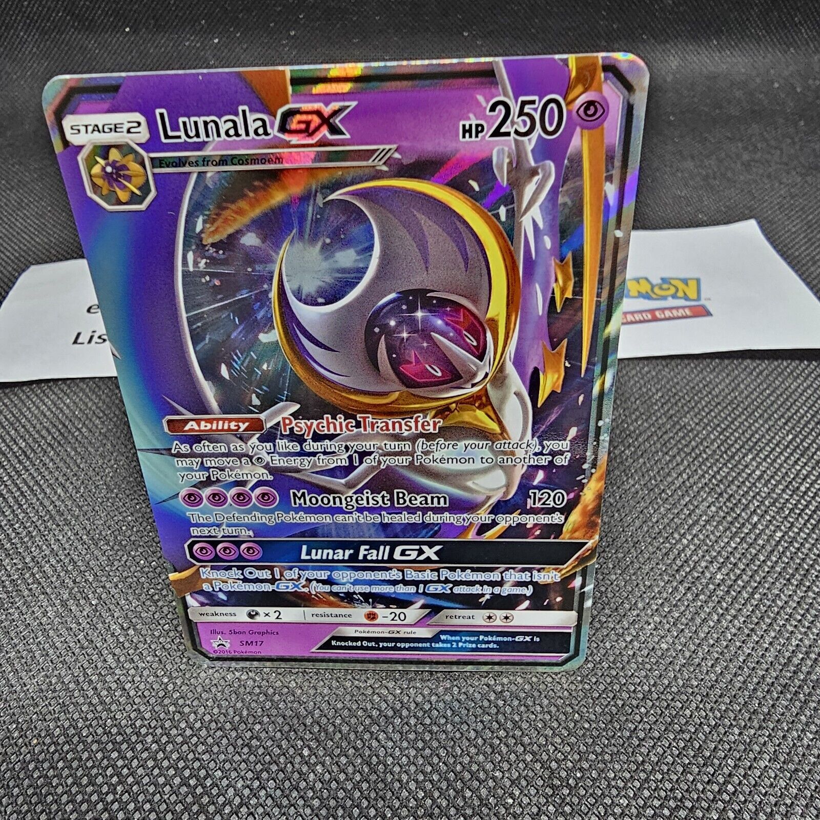 Mavin  Pokemon Lunala GX SM17 Black Star Promo Ultra Rare Sun & Moon