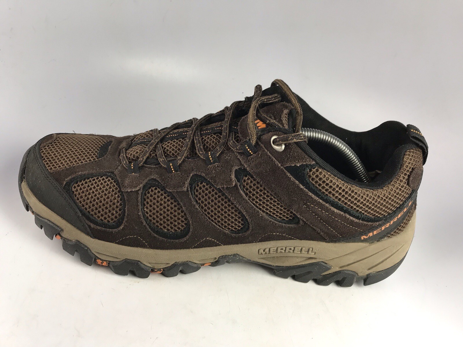Scarpe da trekking ventilatore Merrell Hilltop espresso marroni da uomo taglia 12 US