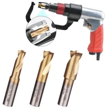 3pc Spot Weld Drill Bits HSS Titanium Coated Cobalt Spot Cutter Set