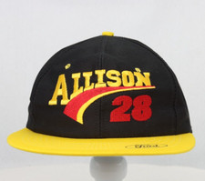 Vintage Davey Allison Ford Motorsport Racing #28 Snapback Hat Usa MADE IN USA