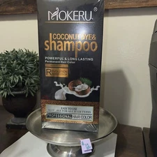 MOKERU Permanent Hair Dye Instant Fast Hair Dye Color Shampoo Coconut Grape Red