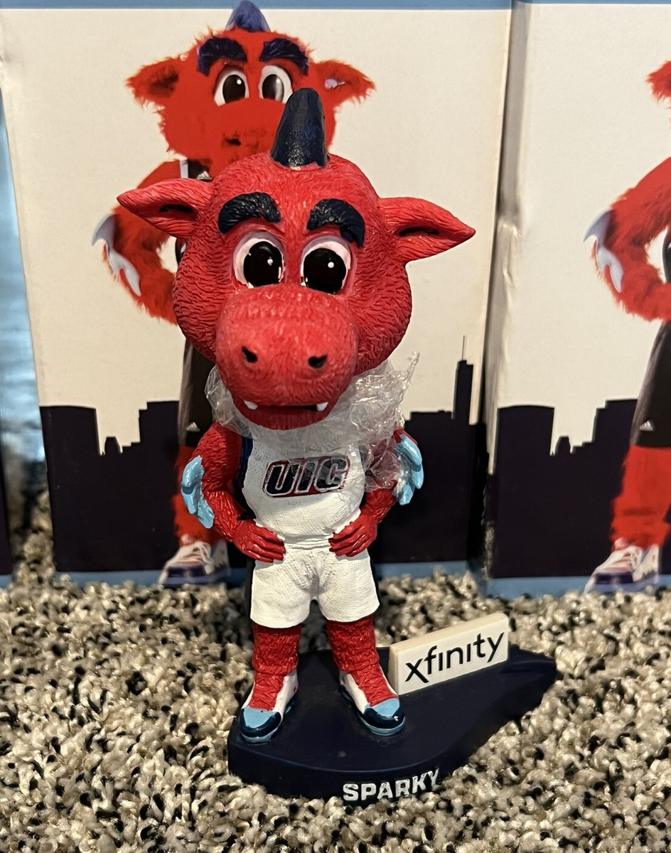 その他 Monthly Collection Bobble Mascot Sparky UNIVERSITY OF ILLINOIS CHICAGO UIC Sparky Mascot Bobblehead SGA