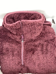 maroon sherpa pullover