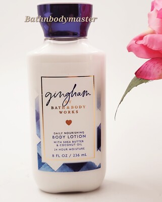 Bath and Body works  GINGHAM Body LOTION cream Shea  8 oz *NEW