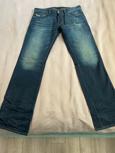Preowned Diesel Jeans Larkee 0809V Blue Eyecons made in Italy 34 X 34 | eBay