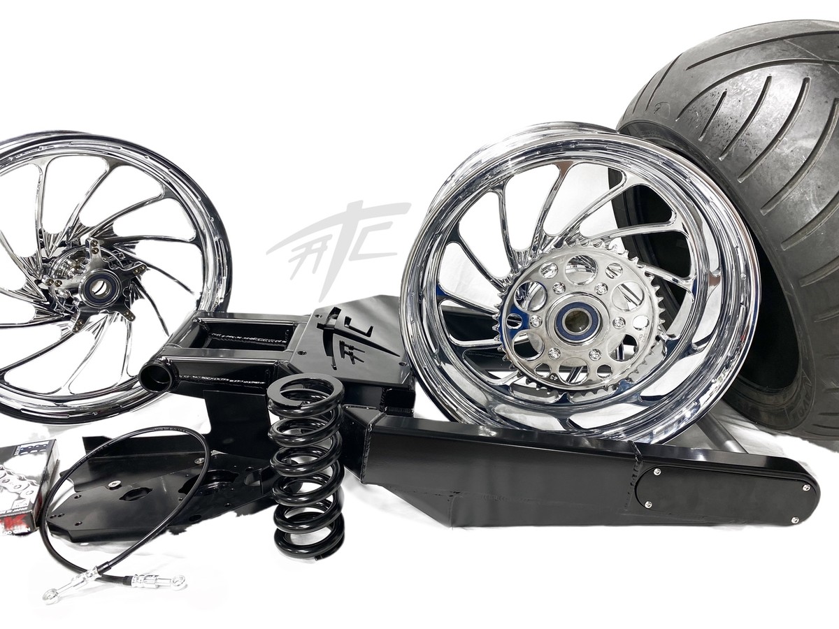 300 OSD FAT TIRE KIT CHROME TURBO WHEELS 12-25 KAWASAKI
