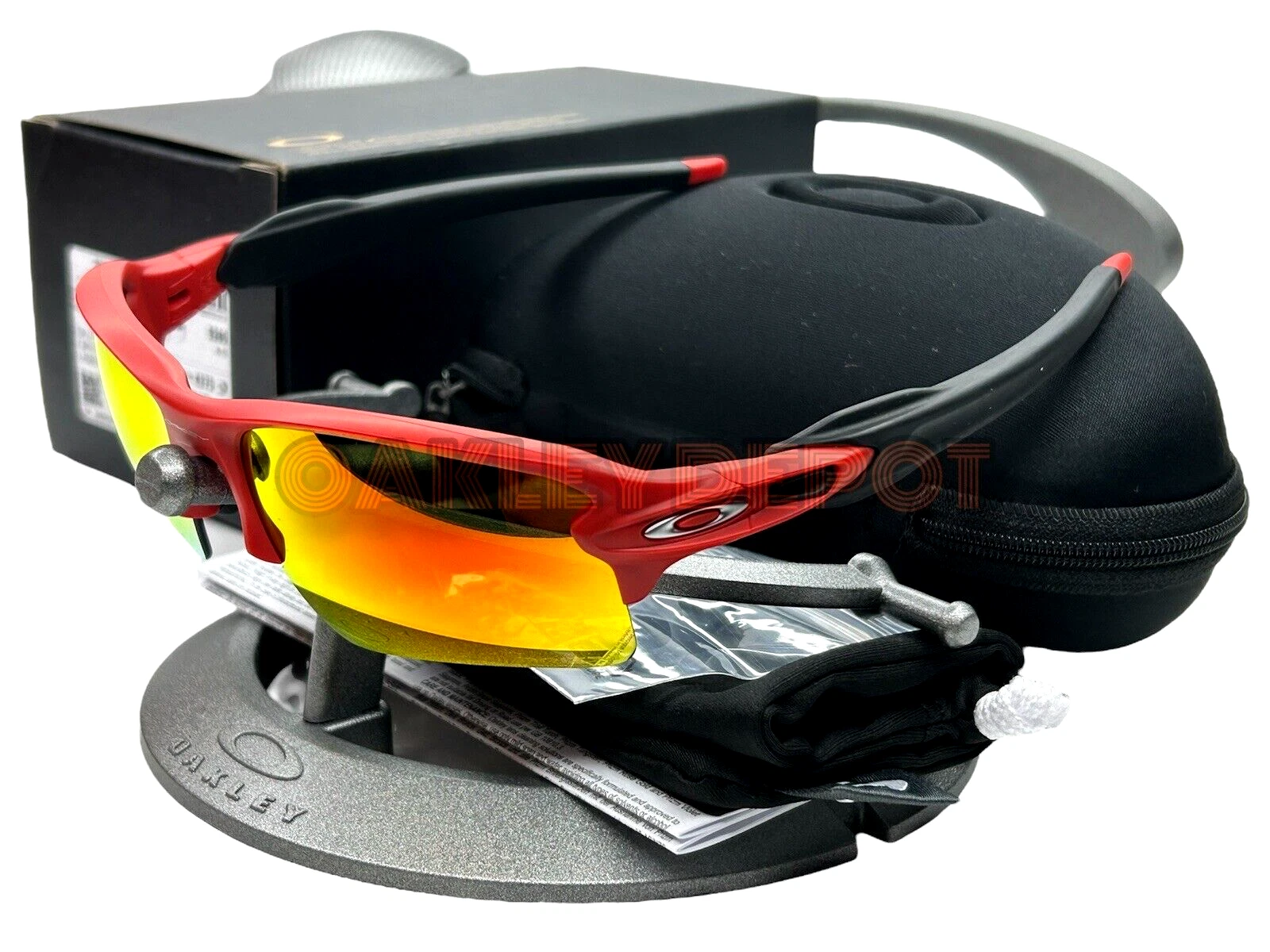 ✅?️ OAKLEY FLAK 2.0 XL 009188 MATTE REDLINE/PRIZM RUBY SUNGLASSES