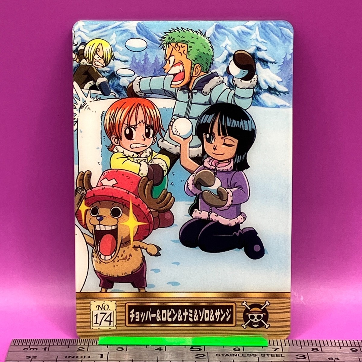 Chopper Robin Nami 174 One Piece King of Pirates Gummy Card 2004